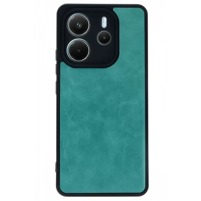 Newface Xiaomi Redmi Note 14 4G Kılıf Aras Deri Kapak - Açık Yeşil