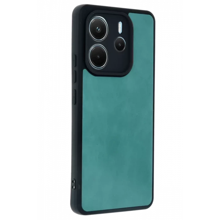 Newface Xiaomi Redmi Note 14 4G Kılıf Aras Deri Kapak - Açık Yeşil