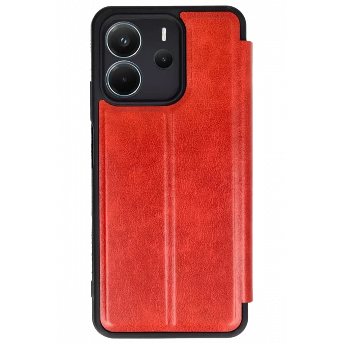 Newface Xiaomi Redmi Note 14 4G Kılıf Flip Cover - Kırmızı