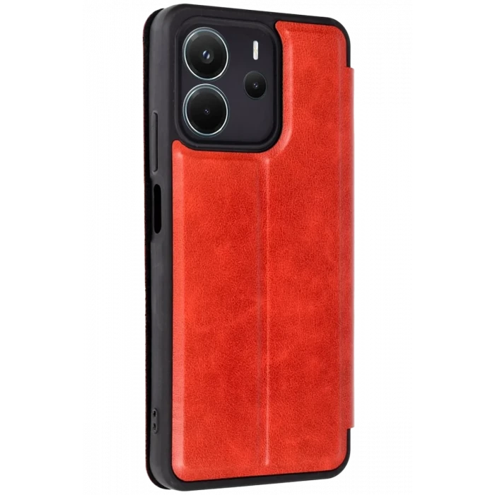 Newface Xiaomi Redmi Note 14 4G Kılıf Flip Cover - Kırmızı