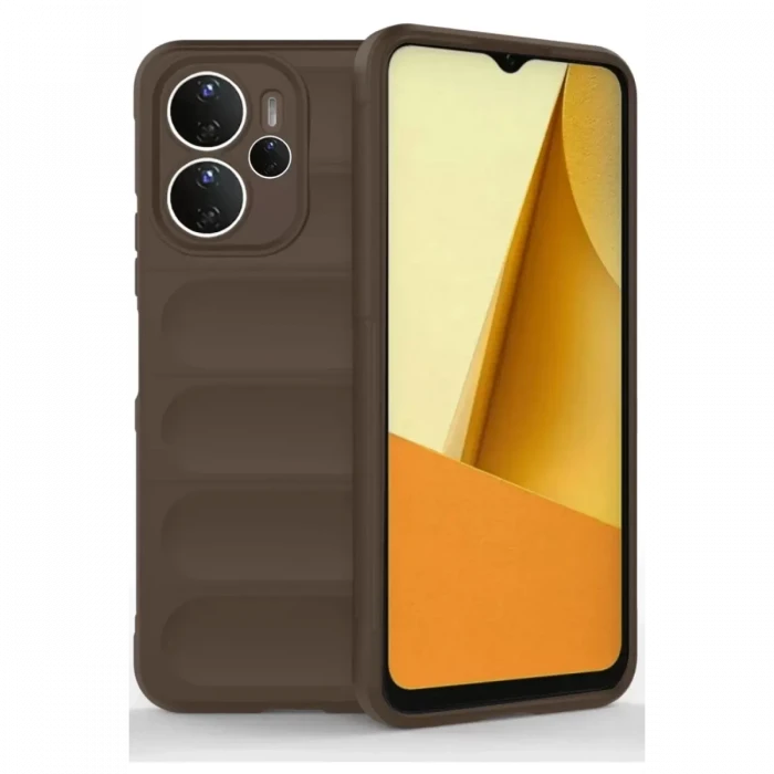 Newface Xiaomi Redmi Note 14 4G Kılıf Optimum Silikon - Kahverengi