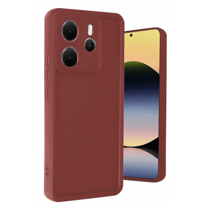Newface Xiaomi Redmi Note 14 4G Kılıf Viera Silikon - Bordo