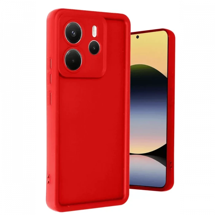 Newface Xiaomi Redmi Note 14 4G Kılıf Viera Silikon - Kırmızı
