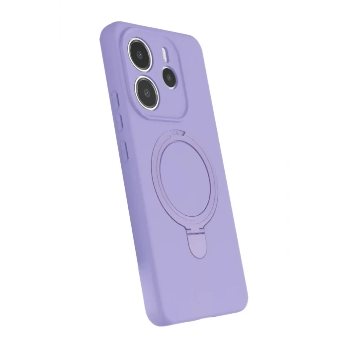 Newface Xiaomi Redmi Note 14 4G Regal Magsafe Standlı Kapak - Lila