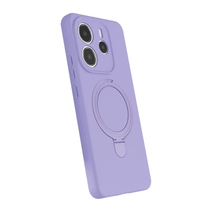 Newface Xiaomi Redmi Note 14 4G Regal Magsafe Standlı Kapak - Lila