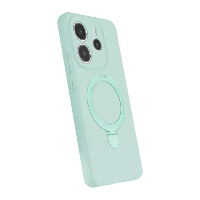 Newface Xiaomi Redmi Note 14 4G Regal Magsafe Standlı Kapak - Su Yeşili