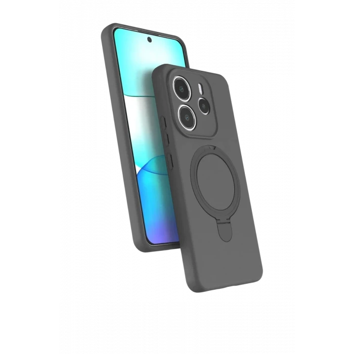 Newface Xiaomi Redmi Note 14 4G Regal Magsafe Standlı Kapak - Titan Gri