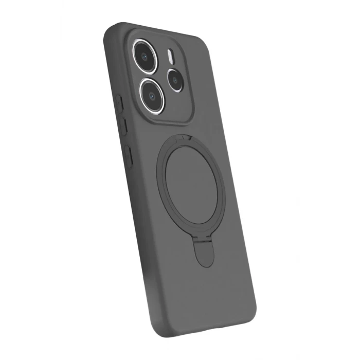 Newface Xiaomi Redmi Note 14 4G Regal Magsafe Standlı Kapak - Titan Gri
