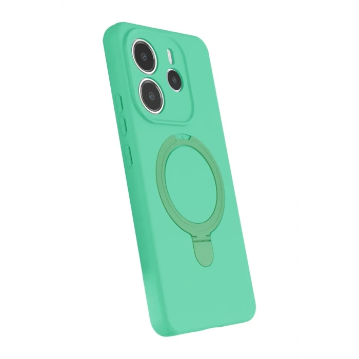 Newface Xiaomi Redmi Note 14 4G Regal Magsafe Standlı Kapak - Yeşil