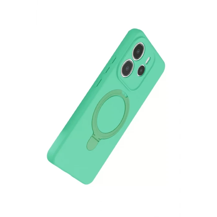 Newface Xiaomi Redmi Note 14 4G Regal Magsafe Standlı Kapak - Yeşil