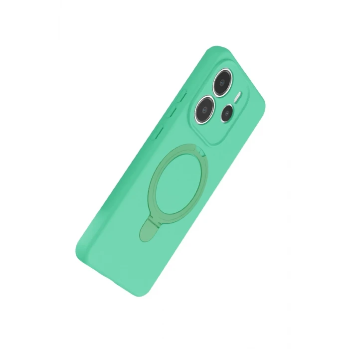 Newface Xiaomi Redmi Note 14 4G Regal Magsafe Standlı Kapak - Yeşil