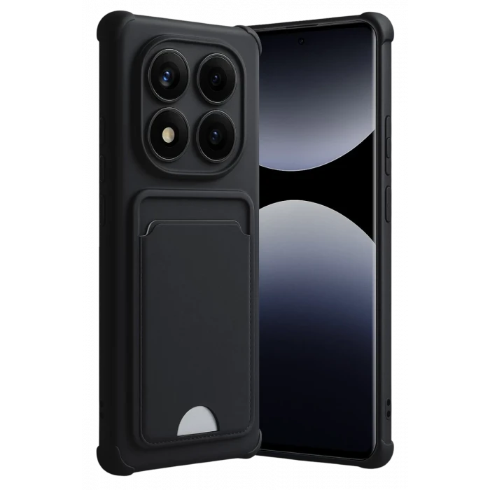Newface Xiaomi Redmi Note 14 Pro 4G Kelvin Kartvizitli Silikon - Siyah