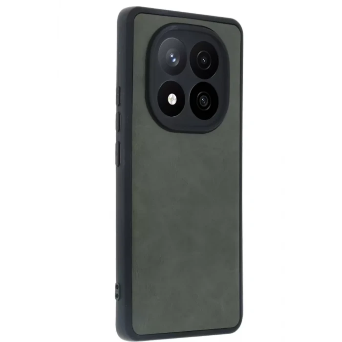 Newface Xiaomi Redmi Note 14 Pro 4G Kılıf Aras Deri Kapak - Koyu Yeşil