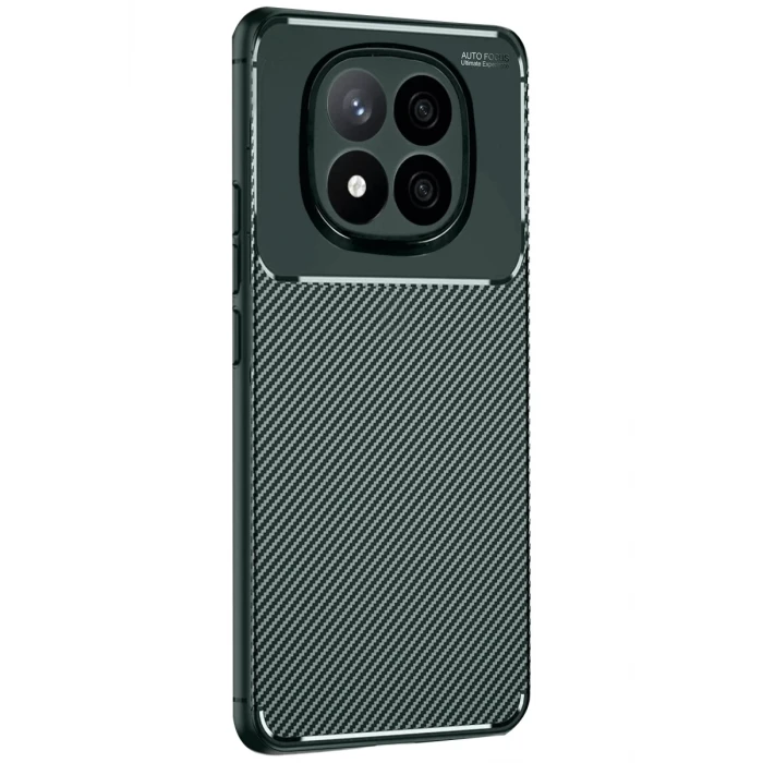 Newface Xiaomi Redmi Note 14 Pro 4G Kılıf Auto Focus Karbon Kapak - Koyu Yeşil