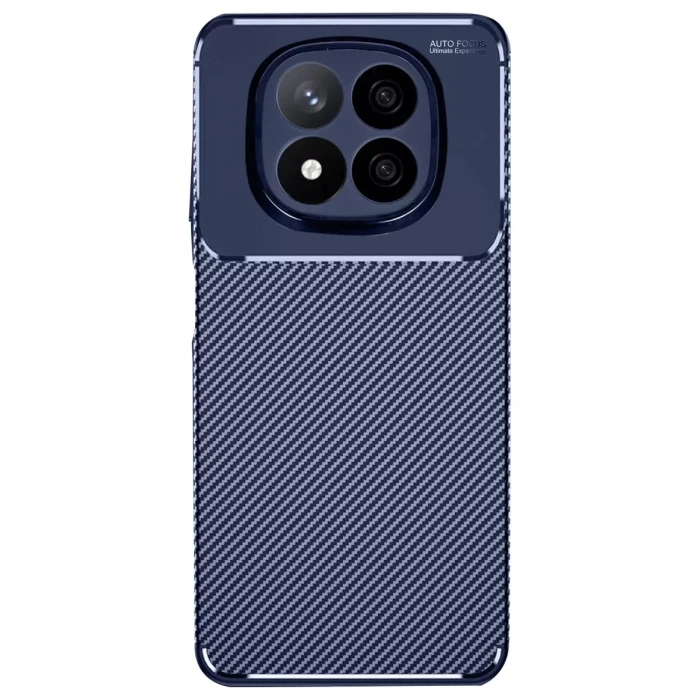 Newface Xiaomi Redmi Note 14 Pro 4G Kılıf Auto Focus Karbon Kapak - Lacivert