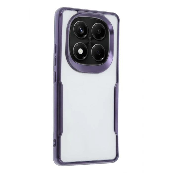 Newface Xiaomi Redmi Note 14 Pro 4G Kılıf Boyi Silikon Kapak - Derin Mor