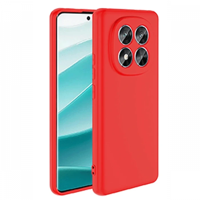 Newface Xiaomi Redmi Note 14 Pro 4G Kılıf First Silikon - Kırmızı