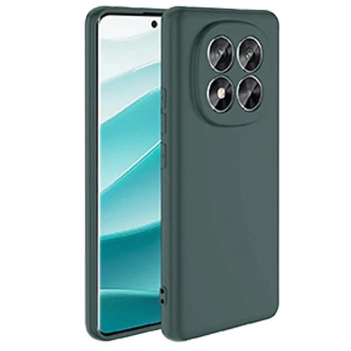 Newface Xiaomi Redmi Note 14 Pro 4G Kılıf First Silikon - Koyu Yeşil