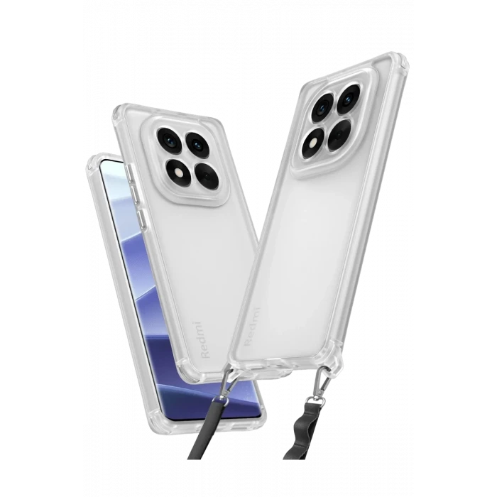 Newface Xiaomi Redmi Note 14 Pro 4G Kılıf Penta Silikon Kılıf - Şeffaf
