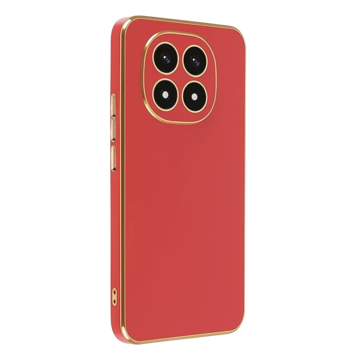 Newface Xiaomi Redmi Note 14 Pro 4G Kılıf Volet Silikon - Kırmızı