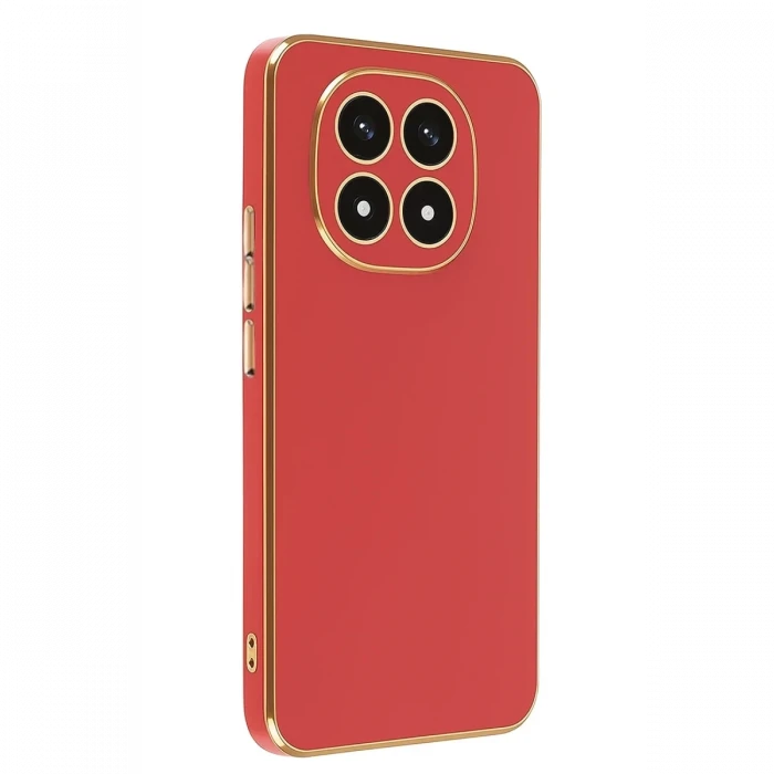 Newface Xiaomi Redmi Note 14 Pro 4G Kılıf Volet Silikon - Kırmızı