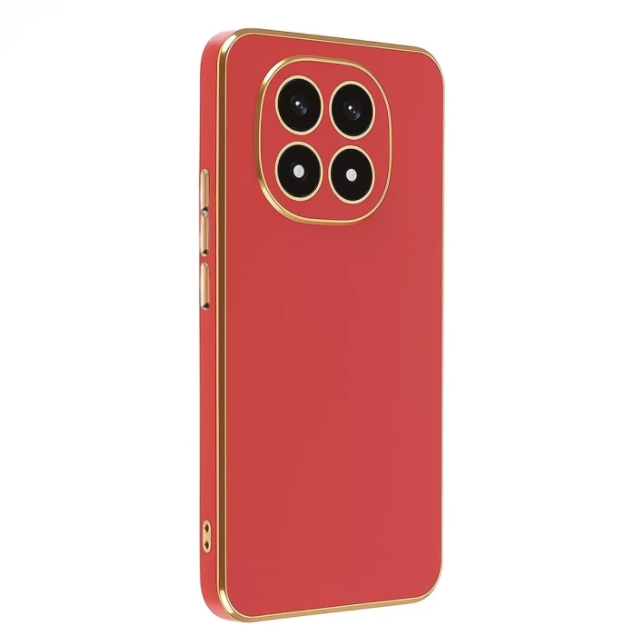 Newface Xiaomi Redmi Note 14 Pro 4G Kılıf Volet Silikon - Kırmızı