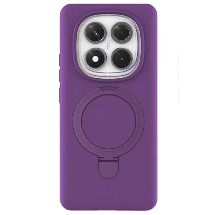 Newface Xiaomi Redmi Note 14 Pro 4G Regal Magsafe Standlı Kapak - Derin Mor