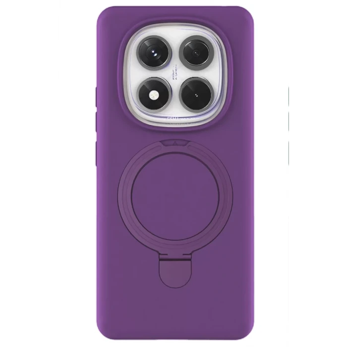 Newface Xiaomi Redmi Note 14 Pro 4G Regal Magsafe Standlı Kapak - Derin Mor