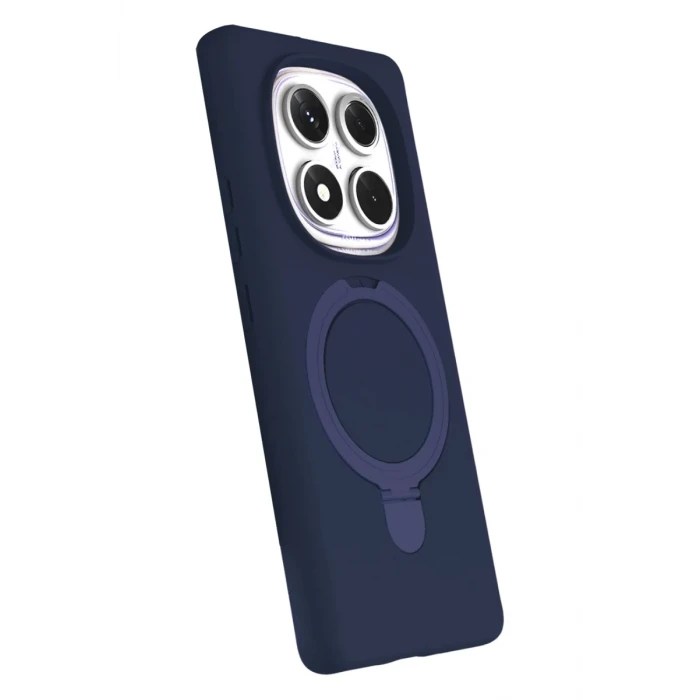 Newface Xiaomi Redmi Note 14 Pro 4G Regal Magsafe Standlı Kapak - Lacivert