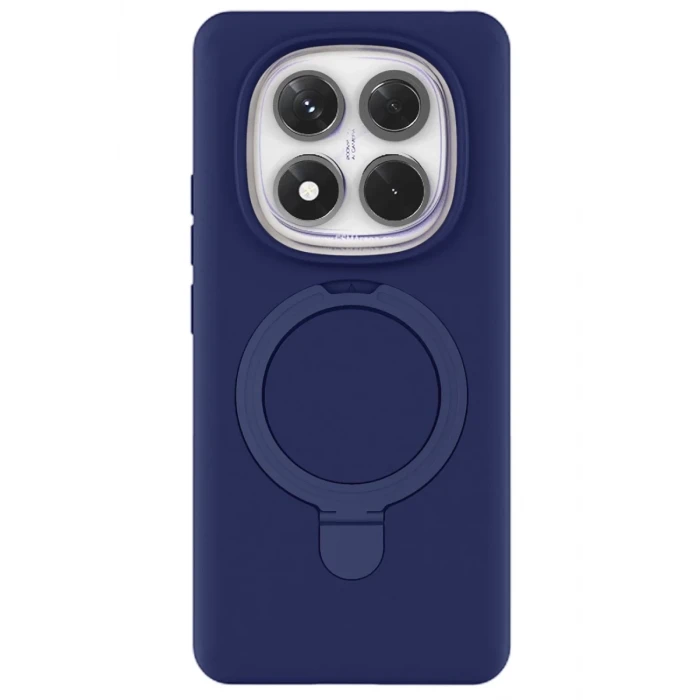 Newface Xiaomi Redmi Note 14 Pro 4G Regal Magsafe Standlı Kapak - Lacivert