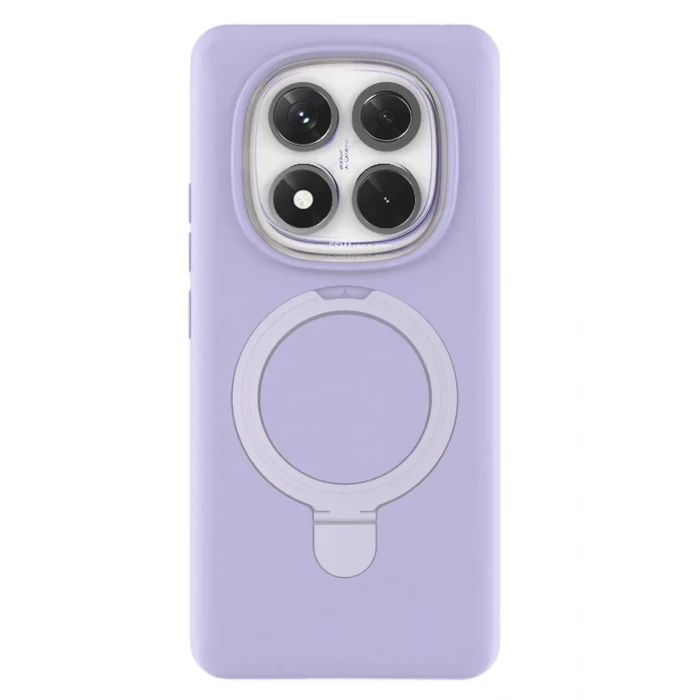Newface Xiaomi Redmi Note 14 Pro 4G Regal Magsafe Standlı Kapak - Lila