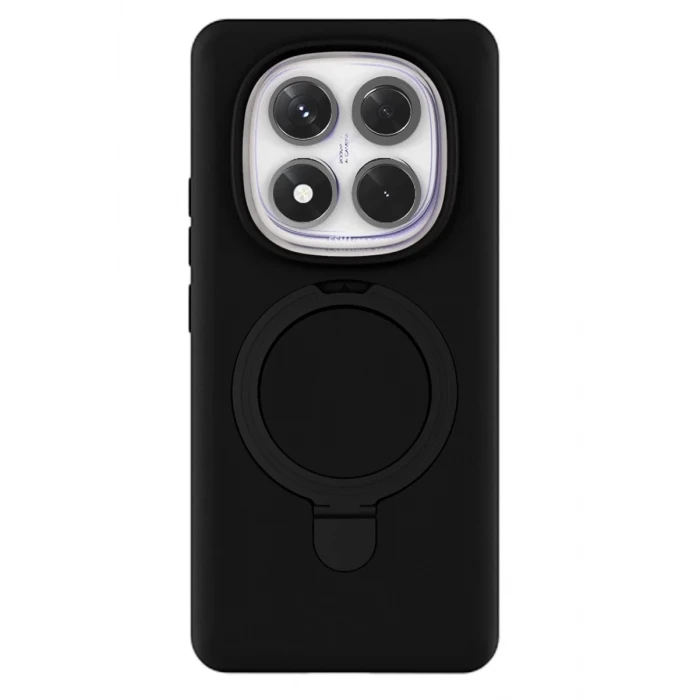 Newface Xiaomi Redmi Note 14 Pro 4G Regal Magsafe Standlı Kapak - Siyah