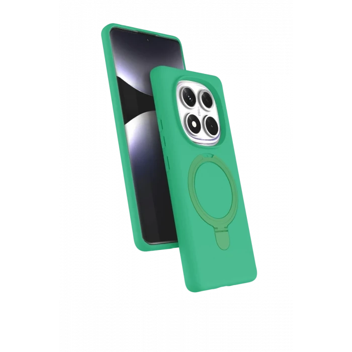 Newface Xiaomi Redmi Note 14 Pro 4G Regal Magsafe Standlı Kapak - Yeşil