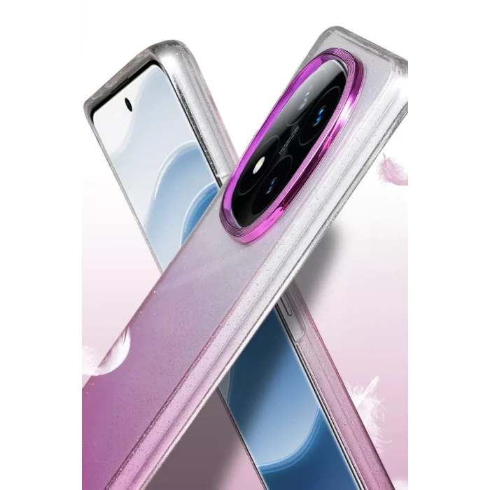 Newface Xiaomi Redmi Note 14 Pro 5G Glossy Kapak - Mor
