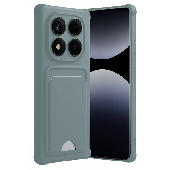 Newface Xiaomi Redmi Note 14 Pro 5G Kelvin Kartvizitli Silikon - Açık Yeşil