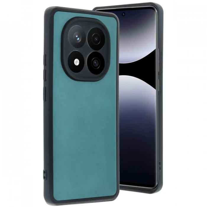 Newface Xiaomi Redmi Note 14 Pro 5G Kılıf Aras Deri Kapak - Açık Yeşil