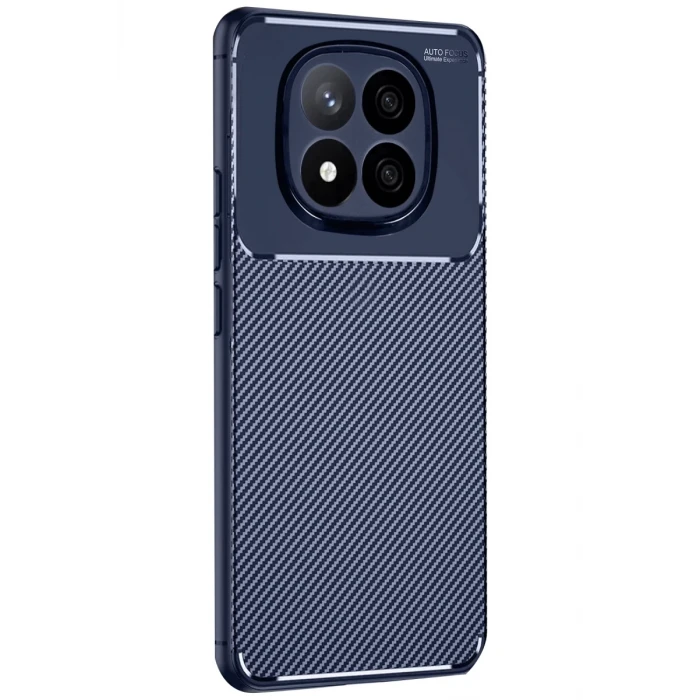 Newface Xiaomi Redmi Note 14 Pro 5G Kılıf Auto Focus Karbon Kapak - Lacivert