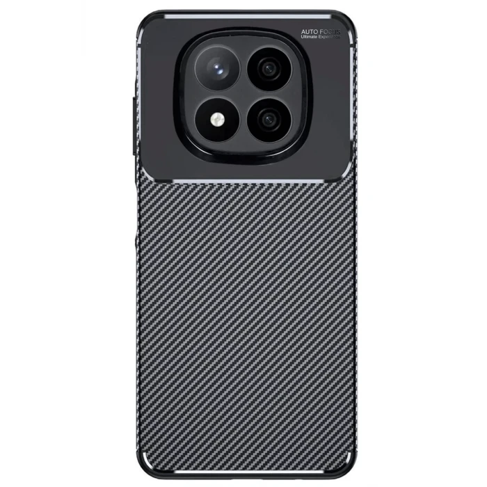 Newface Xiaomi Redmi Note 14 Pro 5G Kılıf Auto Focus Karbon Kapak - Siyah