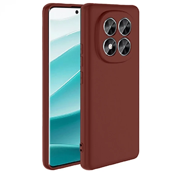 Newface Xiaomi Redmi Note 14 Pro 5G Kılıf First Silikon - Bordo