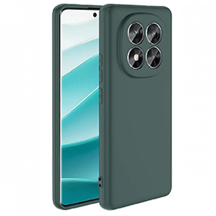 Newface Xiaomi Redmi Note 14 Pro 5G Kılıf First Silikon - Koyu Yeşil