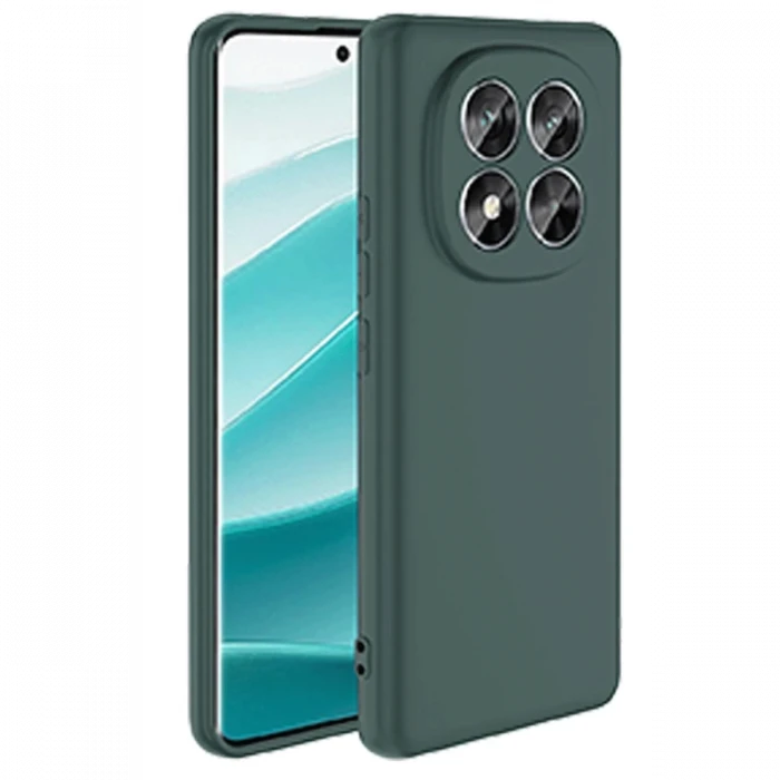 Newface Xiaomi Redmi Note 14 Pro 5G Kılıf First Silikon - Koyu Yeşil