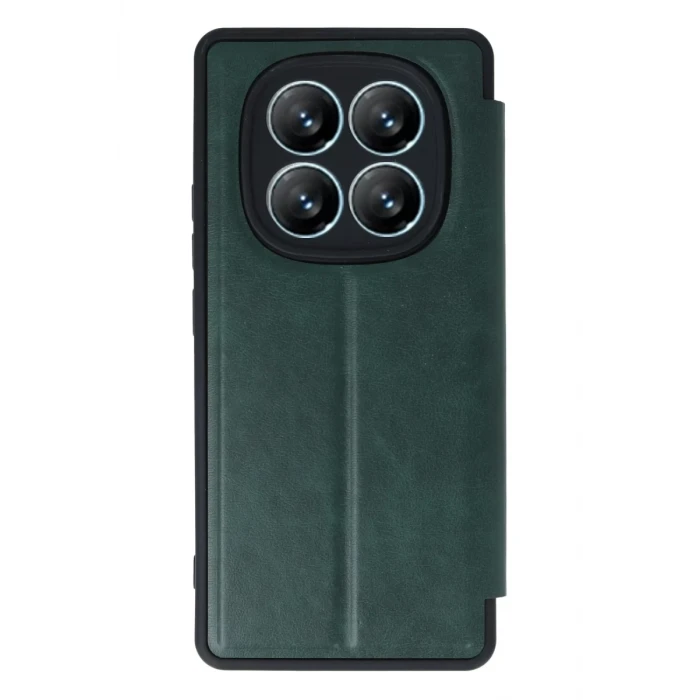 Newface Xiaomi Redmi Note 14 Pro 5G Kılıf Flip Cover - Koyu Yeşil