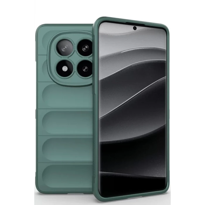 Newface Xiaomi Redmi Note 14 Pro 5G Kılıf Optimum Silikon - Koyu Yeşil
