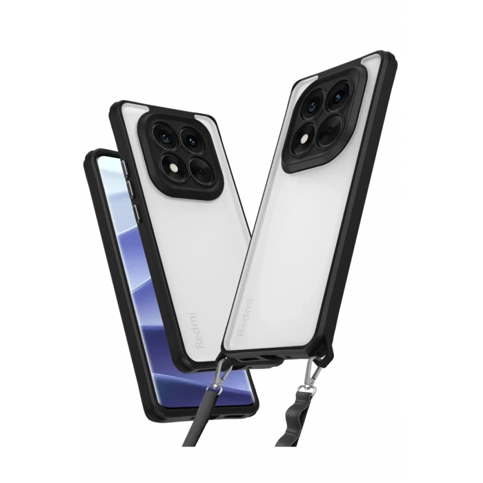 Newface Xiaomi Redmi Note 14 Pro 5G Kılıf Penta Silikon Kılıf - Siyah