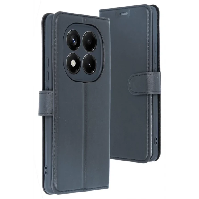 Newface Xiaomi Redmi Note 14 Pro 5G Kılıf Trend S Plus Kapaklı Kılıf - Siyah