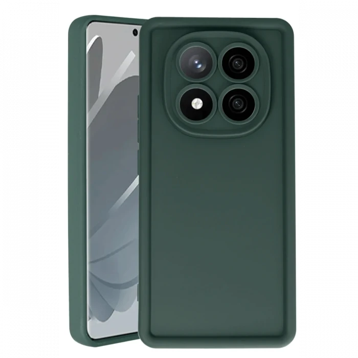 Newface Xiaomi Redmi Note 14 Pro 5G Kılıf Viera Silikon - Koyu Yeşil