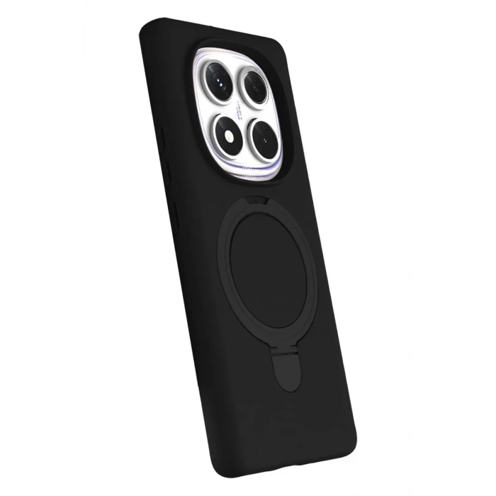 Newface Xiaomi Redmi Note 14 Pro 5G Regal Magsafe Standlı Kapak - Siyah