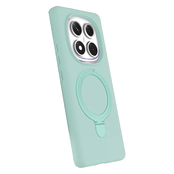 Newface Xiaomi Redmi Note 14 Pro 5G Regal Magsafe Standlı Kapak - Su Yeşili