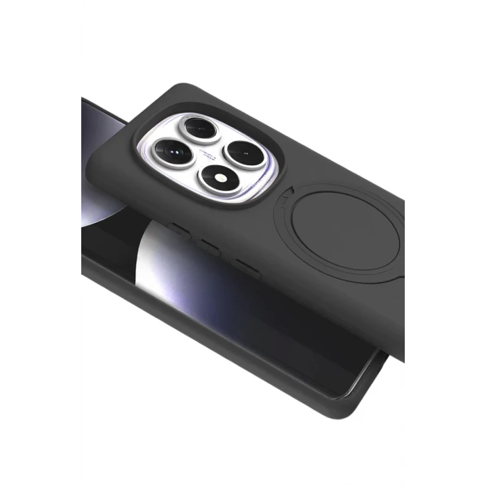 Newface Xiaomi Redmi Note 14 Pro 5G Regal Magsafe Standlı Kapak - Titan Gri