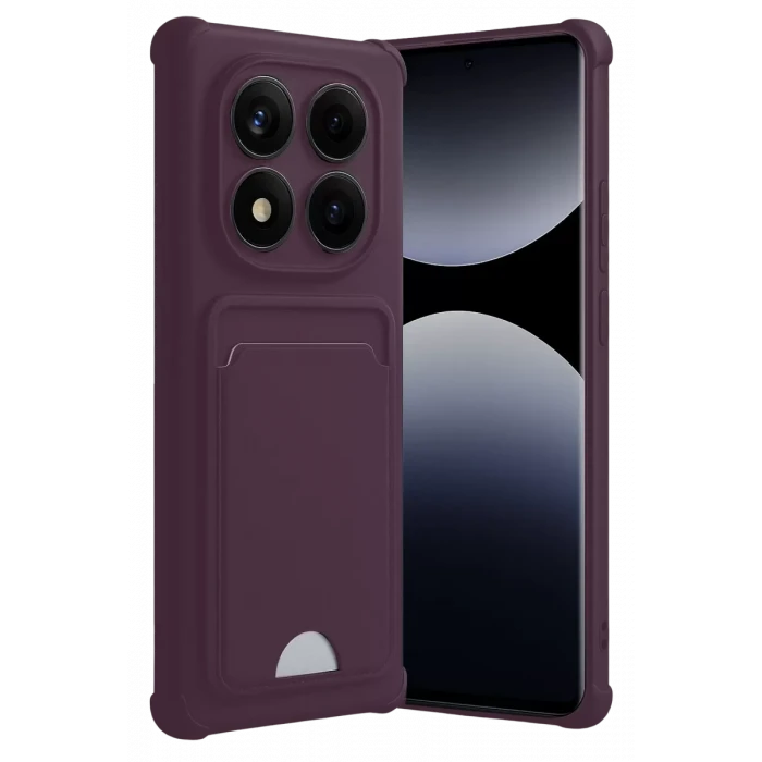 Newface Xiaomi Redmi Note 14 Pro Plus Kelvin Kartvizitli Silikon - Derin Mor